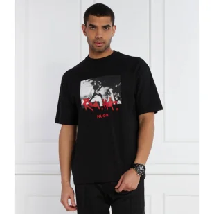 HUGO T-shirt Domenade | Regular Fit - Koszulki męskie - miniaturka - grafika 1