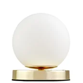 Lampy stojące - NOWOCZESNA LAMPA BIURKOWA KLASYCZNE ZŁOTO FREDICA W1 - miniaturka - grafika 1