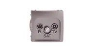Gniazdka elektryczne - Kontakt Simon Gniazdo RTV / SAT końcowe BASIC inox - miniaturka - grafika 1