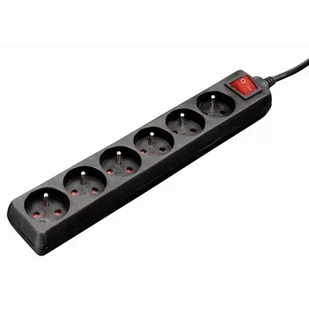 Listwa zasilająca HAMA Standard 6 gniazd 3m Czarny 44223709 - Listwy zasilające - miniaturka - grafika 1