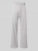 Spodnie sportowe męskie - Spodnie dresowe o kroju straight fit z fakturowanym wzorem model ‘Essentials’ - miniaturka - grafika 1