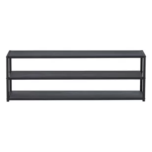 Czarna metalowa szafka pod TV 120x40 cm Teun – WOOOD - Szafki RTV - miniaturka - grafika 1