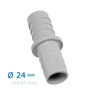 ZŁĄCZKA PROSTA 24mm 23/23mm WĘZA SPUST  wg504 - Akcesoria i części do pralek i suszarek - miniaturka - grafika 1