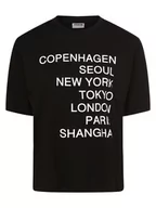 Koszulki i topy damskie - Noisy May - T-shirt damski  NMMillie College, czarny - miniaturka - grafika 1