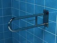 Akcesoria dla osób starszych i niepełnosprawnych - Poręcz dla niepełnosprawnych łukowa uchylna z miejscem na papier 75 cm Makoinstal PSP 675P - miniaturka - grafika 1