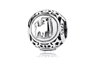 Pandora Valerio.pl Rodowany srebrny charms znak zodiaku byk srebro 925 BEAD17 BEAD17 - Charmsy - miniaturka - grafika 1