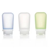 Butelki dla niemowląt - Zestaw 3 buteleczek podróżnych do samolotu na płyny Humangear GoToob+ 3-Pack M - miniaturka - grafika 1