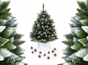 twojachoinka, Sztuczna choinka w donicy Sosna diamentowa, 130 cm - Choinki - miniaturka - grafika 1