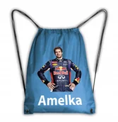 Plecaki worki - Worek Szkolny Na Buty Plecak Sebastian Vettel F1 - miniaturka - grafika 1