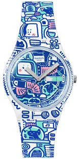 Zegarek Zegarek Swatch SO28Z702 B-Bot 34mm - Zegarki męskie - miniaturka - grafika 1