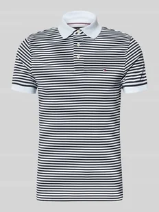 Koszulka polo o kroju slim fit z mieszanki bawełny i elastanu - Koszulki męskie - miniaturka - grafika 1