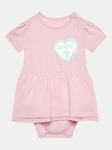 Guess Body dziecięce S4GG09 K6YW0 Różowy Regular Fit - Body dla niemowląt - miniaturka - grafika 1