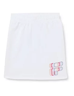 Spódnice - FILA Dziewczęca spódnica z logo Sovere Graphic, Bright White, 158/164 cm - grafika 1