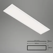 Lampy sufitowe - Briloner Nowoczesny panel LED biały 25x100 cm w zestawie LED przyciemniany na ciepły - Tatum - miniaturka - grafika 1