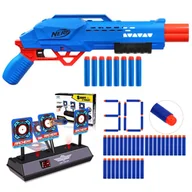 Zabawki militarne - Nerf Alpha Strike Big Cat DB-2 F2463 + 30 strzałek + tarcza - miniaturka - grafika 1