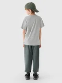 Spodnie damskie - SPODNIE CHŁOPIĘCE TTROM761 4F 128cm - miniaturka - grafika 1