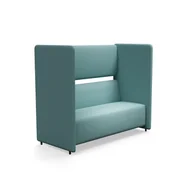 Inne meble biurowe - Sofa CLEAR SOUND, 3-osobowa, tkanina Pod CS, turkusowy - miniaturka - grafika 1