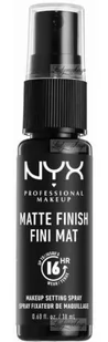 NYX Professional Makeup - MATTE FINISH - MAKEUP SETTING SPRAY - Utrwalający spray matujący do makijażu - 18 ml - Utrwalacze do makijażu - miniaturka - grafika 1