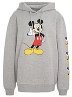 Etui na dokumenty i karty - Disney Myszka Miki Etui Na Telefon Nadruk Szary Marl Damska Bluza Z Kapturem Recovered, wielobarwny, M - miniaturka - grafika 1