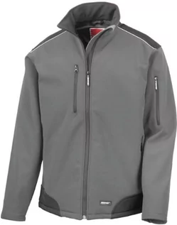 Kurtki męskie - Result Work-Guard ripstop Softshell Work Jacket, rozmiar: XXL, kolor: Royal/Black R124A - grafika 1