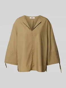 Bluzka o kroju relaxed fit z dekoltem w serek model ‘JENAALF’ - Koszule damskie - miniaturka - grafika 1