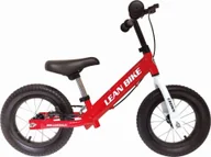 Rowerki biegowe - LeanToys Rower Biegowy CROWN Czerwony Pompowane Koła - miniaturka - grafika 1