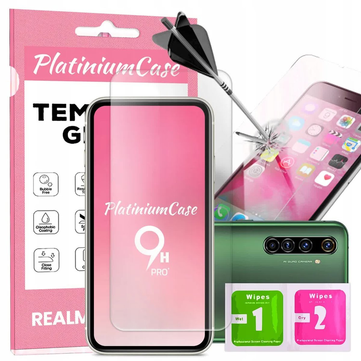 Szkło hartowane 9H szybka ekran do REALME X50 PRO