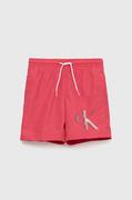 Spodnie i spodenki dla chłopców - Calvin Klein Jeans szorty kąpielowe dziecięce kolor różowy - miniaturka - grafika 1