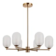 Lampy sufitowe - Żyrandol PERANO PND-4215-6A-HBR-SAT Italux - miniaturka - grafika 1