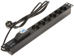Listwa zasilająca 6 gniazd PD-6/R-1P - Listwy zasilające - miniaturka - grafika 1
