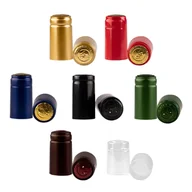 Domowy wyrób alkoholu - Zestaw 10 sztuk - KAPTURKI TERMOKURCZLIWE Długość: 31/56 mm do butelek na wino nalewki sok - miniaturka - grafika 1