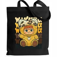 Torby i wózki na zakupy - Torba Czarna EKO Shopper BACK TO Y2K Na Zakupy Na Prezent Święta Wz - miniaturka - grafika 1