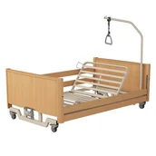 Meble i wyposażenie gabinetów medycznych - Łóżko rehabilitacyjne elektryczne bariatryczne niskie BARIATRIC LOW LUX (120x200cm) (do 368kg) - miniaturka - grafika 1