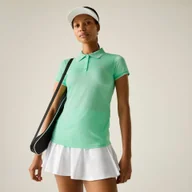 Koszulki i topy damskie - Regatta Koszulka damska polo Remex II Zielony, Rozmiar: 40 - miniaturka - grafika 1