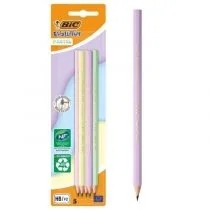 Ołówek Evolution Pastel bez gumki 5szt BIC - Przybory szkolne - miniaturka - grafika 1