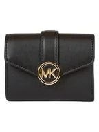 Portfele - Michael Kors Portfel w kolorze czarnym - 12 x 9,5 x 3 cm - miniaturka - grafika 1