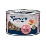 Mokra karma dla kotów - MOMENTS Adult Kurczak i tuńczyk 24x140 g - miniaturka - grafika 1