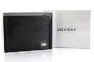 Portfele - Skórzany portfel męski z ochroną kart RFID Protect — Rovicky - miniaturka - grafika 1