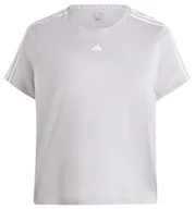 Koszulki i topy damskie - adidas Damska koszulka AEROREADY Train Essentials z 3 paskami (rozmiar plus), XL (rozmiar plus) - miniaturka - grafika 1