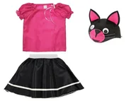 Stroje karnawałowe - ZESTAW KOTEK CZARNO-RÓŻOWY 98-110 - miniaturka - grafika 1