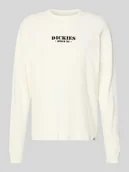 Koszulki męskie - Bluzka z długim rękawem, wyhaftowanym logo i okrągłym dekoltem - miniaturka - grafika 1