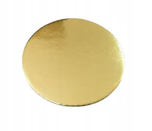 Podkład Pod Tort Złoty Gruby Okrągły Złoto-Czarny 20 cm - Dodatki do ciast w proszku - miniaturka - grafika 1