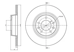 METELLI Tarcza hamulcowa 23-0888C - Szczęki hamulcowe - miniaturka - grafika 1