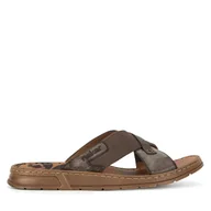 Klapki i japonki męskie - Klapki Rieker 21252-25 Brązowy - miniaturka - grafika 1