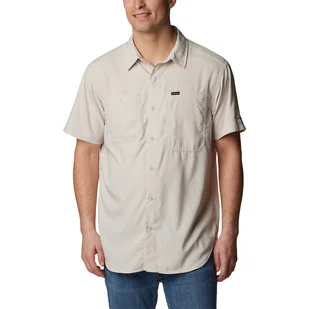 Męska koszula z krótkim rękawem Columbia Silver Ridge Utility Short Sleeve dark stone - S - Koszule męskie - miniaturka - grafika 1