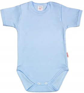 Body KRÓTKI rękaw JASNY NIEBIESKI r 74 KLEKLE - Body dla niemowląt - miniaturka - grafika 1