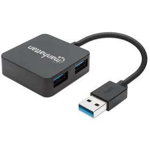 Manhattan Hub SuperSpeed USB 3.0, 4 (162296) - Huby USB - miniaturka - grafika 3
