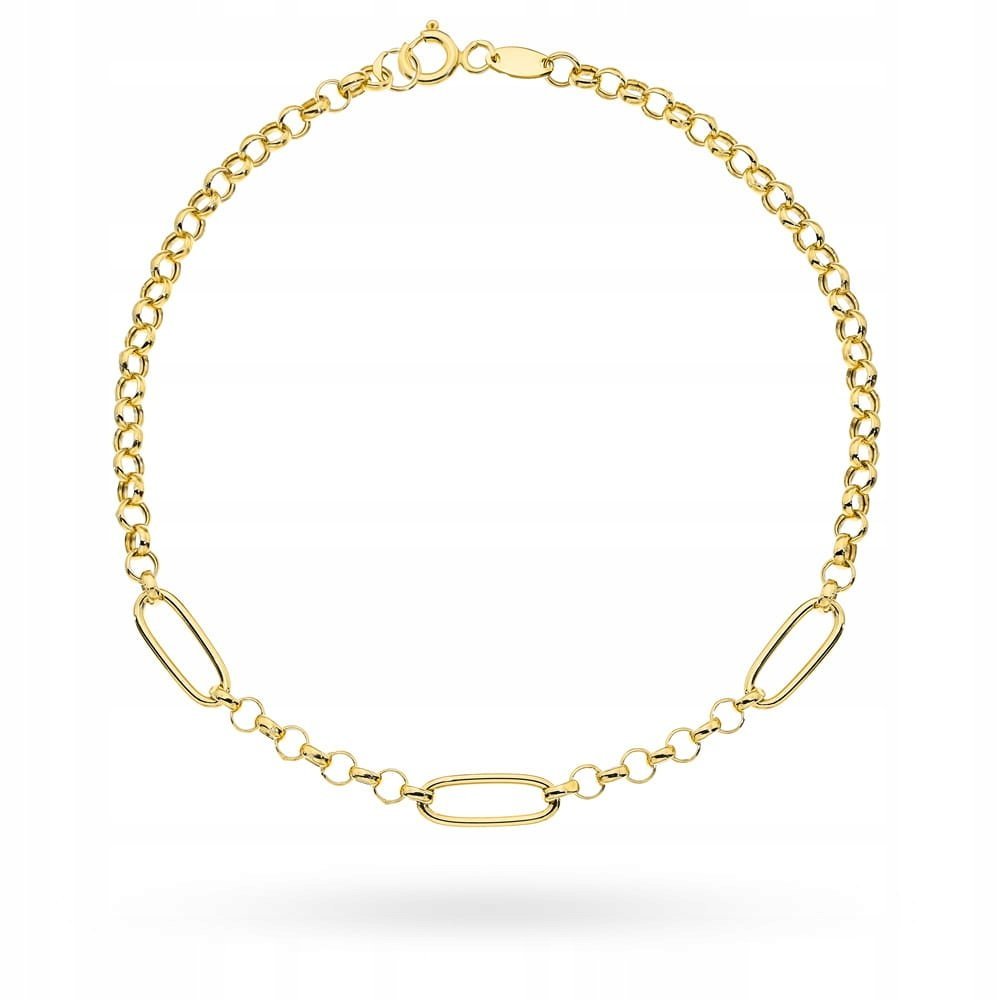 Bransoletka złota 585 14k splot rolo 2.51g elegancka żółte złoto