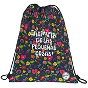 Plecaki - Grafoplás 37611110. Sznurki do torby na plecak, kieszeń zewnętrzna, 36 x 47 cm, kolekcja Be You, Enjoy, wielokolorowe, 36 x 47 cm, szkoła, Wielokolorowy, 36x47cm, Szkoła - miniaturka - grafika 1