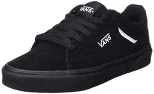 Vans Męskie trampki Seldan, zamszowe czarne/czarne, 11 UK, Zamsz czarny czarny, 46 EU - Trampki męskie - miniaturka - grafika 1